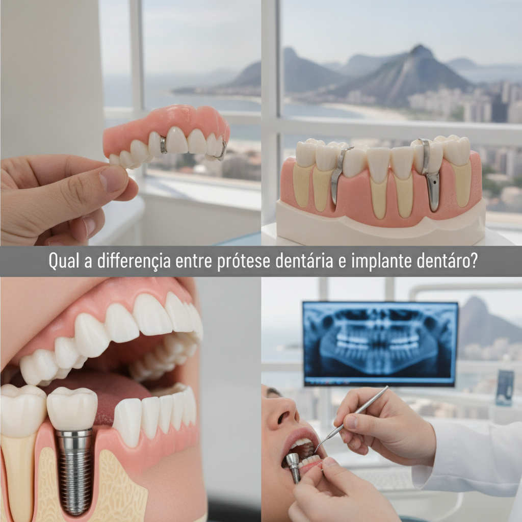 Diferença entre Prótese Dentária e Implante no Rio de Janeiro