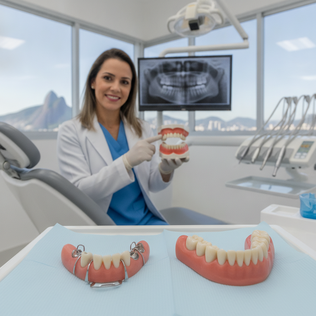 Prótese Dentária Removível no RJ: O Que É e Como Funciona